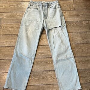 Abercrombie & Fitch Light Wash Straight Leg Jeans